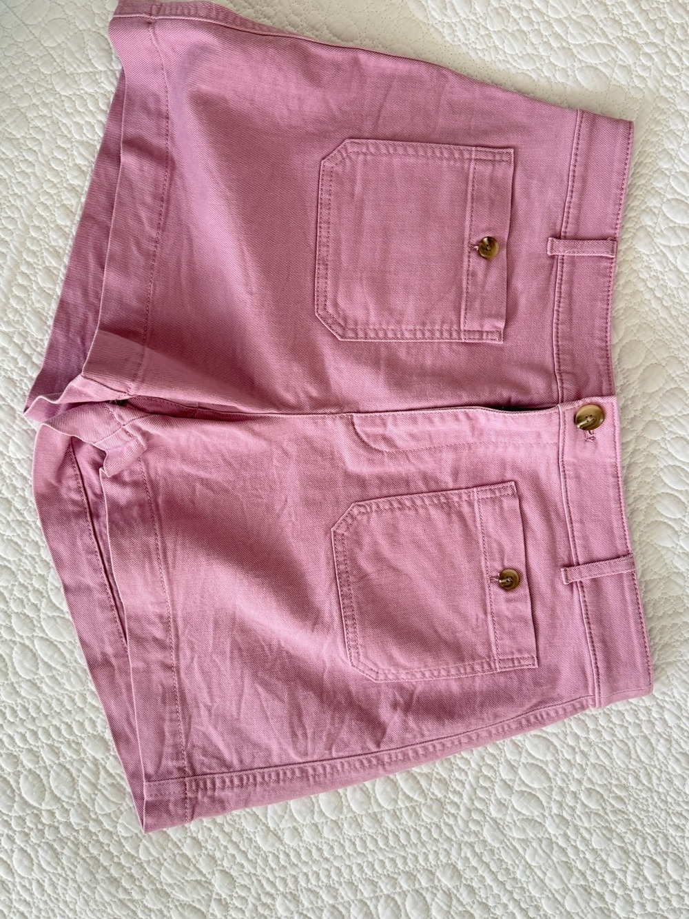 Women's Pink High-Rise Pocket Shorts